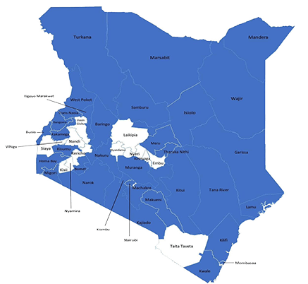 Map showing ICRHK Reach